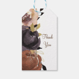 Etiquetas Para Regalos Boda de Otoño Flores Glam Atractivas Favor Floral