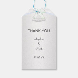 Etiquetas Para Regalos Boda de plata blanco