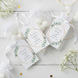 Etiquetas Para Regalos Boda de Relieve metalizado dorado geométrico Eucal