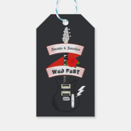 Etiquetas Para Regalos Boda de Rock and Roll