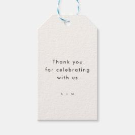 Etiquetas Para Regalos Boda de Tipografía Moderna Minimalista