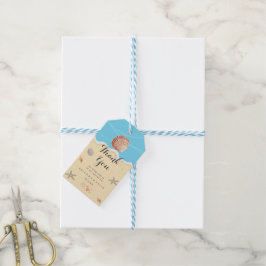 Etiquetas Para Regalos Boda de verano minimalista en el océano azul