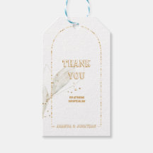 Boda del Arco Dorado Personalizado Gracias