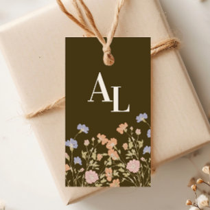 Etiquetas Para Regalos Boda del marco antiguo floral de Rococo