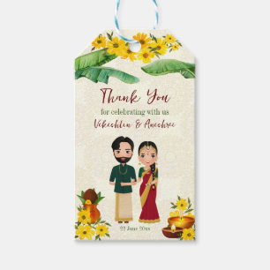 Etiquetas Para Regalos Boda del sur de India Telugu Tamil