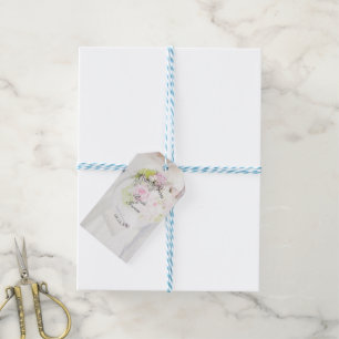 Etiquetas Para Regalos Boda editable para novias y flores