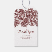 Boda elegante de encaje de Borgoña