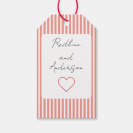 Etiquetas Para Regalos Boda elegante de mandarina