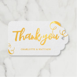 Etiquetas Para Regalos Boda elegante de oro brillante