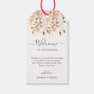 Etiquetas Para Regalos Boda floral acuarela seca boho