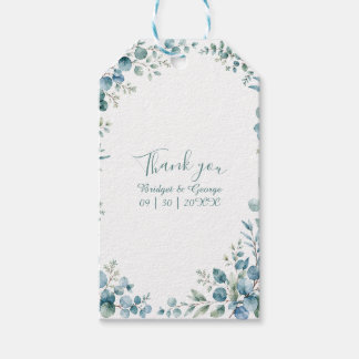 Etiquetas Para Regalos boda floral azul Vintage Coastal Sailboat