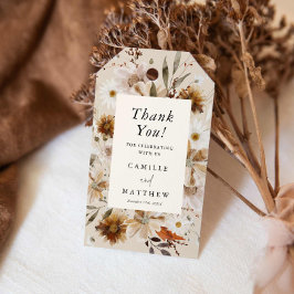 Etiquetas Para Regalos Boda Floral de Flor silvestre