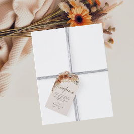 Etiquetas Para Regalos Boda floral de Terracota Fall