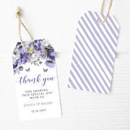 Etiquetas Para Regalos Boda floral violeta gracias a favor de las etiquet