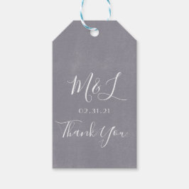 Etiquetas Para Regalos Boda Gris Gris de lavado de granito de guijarro mo