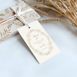 Etiquetas Para Regalos Boda Marco Barroco Romántico Ornamentado