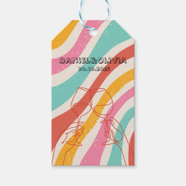 Etiquetas Para Regalos Boda Minimalista colorido