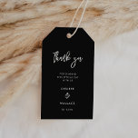 Etiquetas Para Regalos Boda negro contemporáneo<br><div class="desc">Una tipografía atrevida y de moda para tu papelería boda,  sencilla pero elegante con un tema blanco y negro. Personalizable completo: puede cambiar los colores del tipo de letra y del fondo si es necesario.</div>
