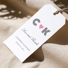 Etiquetas Para Regalos Boda personalizado de 'amor y agradecimiento' mode