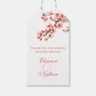 Etiquetas Para Regalos Boda Primaria de flores de cerezo