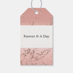 Etiquetas Para Regalos Boda Purpurina Rosa Glam