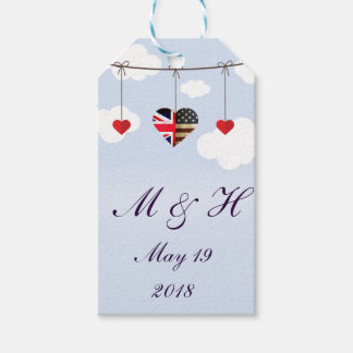 Etiquetas Para Regalos Boda real de British American Love Hearts