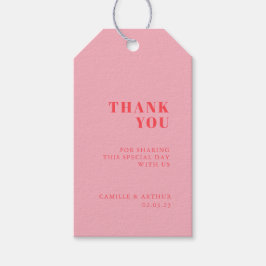 Etiquetas Para Regalos Boda retro rosa