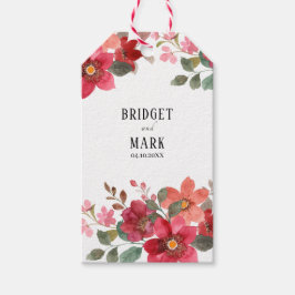 Etiquetas Para Regalos Boda Rojo Sin Tiempo