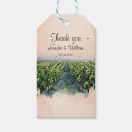 Etiquetas Para Regalos Boda Rustic Vineyard Destination Italy