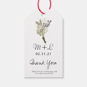 Etiquetas Para Regalos Boda Rústica Mano Acuarela Lavanda Eco