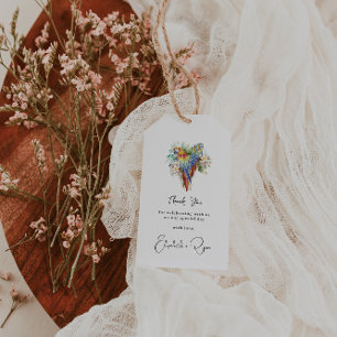 Etiquetas Para Regalos Boda Tropical Macaw Gracias