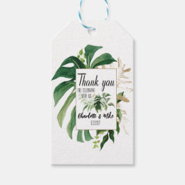 Etiquetas Para Regalos Boda tropical personalizado gracias a favor
