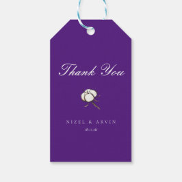 Etiquetas Para Regalos Boda violeta morado minimalista