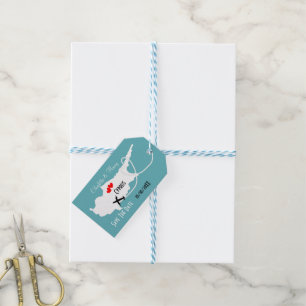 Etiquetas Para Regalos Bodas en el extranjero de Chipre salvan la fecha