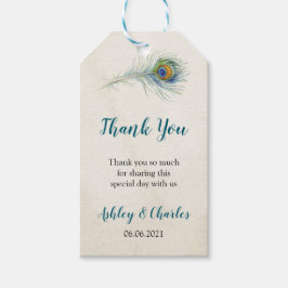 Etiquetas Para Regalos Bohemia Bohemia Feather Vintage Wedding Gracias