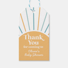 Etiquetas Para Regalos Boho Aquí viene el Sol shower de bebé soleado