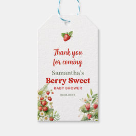 Etiquetas Para Regalos Boho Arch Berry Sweet Wild Strawberry gracias