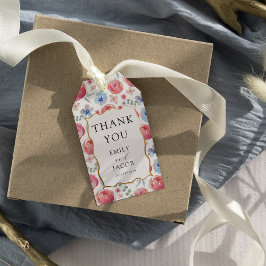Etiquetas Para Regalos Boho Colorful Watercolor Floral Wedding Favor