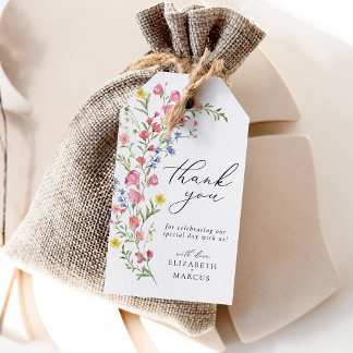 Etiquetas Para Regalos :Boho Colorful Wildflower cuento de hadas favorito