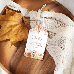Etiquetas Para Regalos Boho Fall Pumpkin Brimpkin Shower