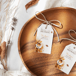 Etiquetas Para Regalos Boho Floral Coffee Bridal Shower Agradecimiento