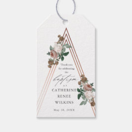 Etiquetas Para Regalos Boho Floral Religioso Bautizo & Confirmación