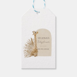 Etiquetas Para Regalos Boho Giraffe Baby Shower