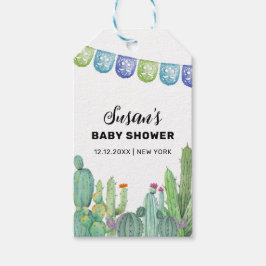 Etiquetas Para Regalos Boho Greenery Taco Fiesta Cactus Baby Shower