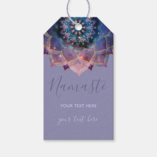 Etiquetas Para Regalos Boho Nebula Bloom   Diseño de Mandala