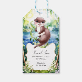 Etiquetas Para Regalos Boho Otter Baby Shower