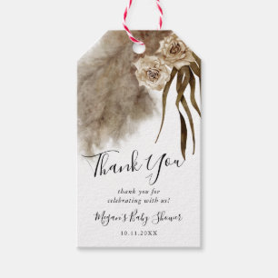 Etiquetas Para Regalos Boho Pampas Grass Fall Botanical Baby Shower