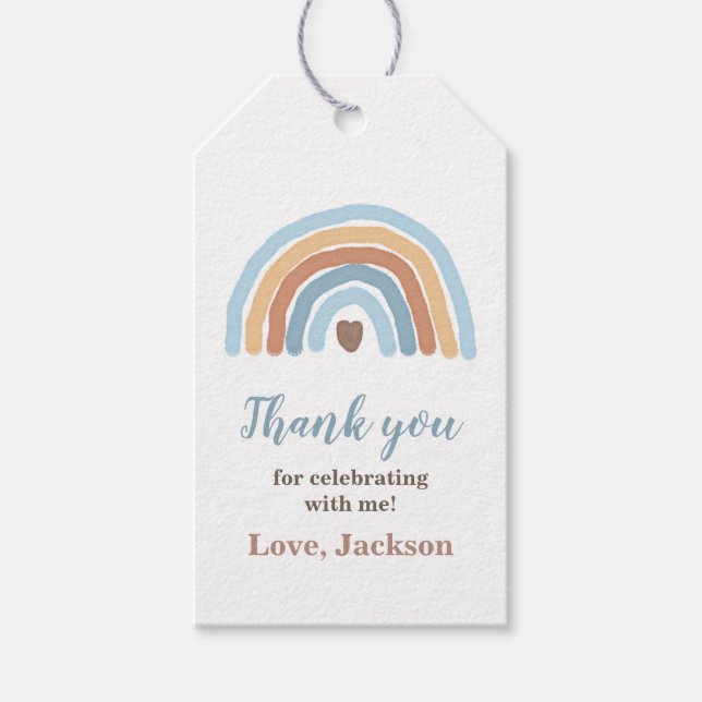 Etiquetas Para Regalos Boho Rainbow (Anverso)