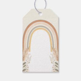 Etiquetas Para Regalos Boho Rainbow Baby Shower Favor Tags – Watercolor