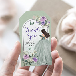 Etiquetas Para Regalos Boho Sage Lilac Rosas Chica 15 Años Gracias